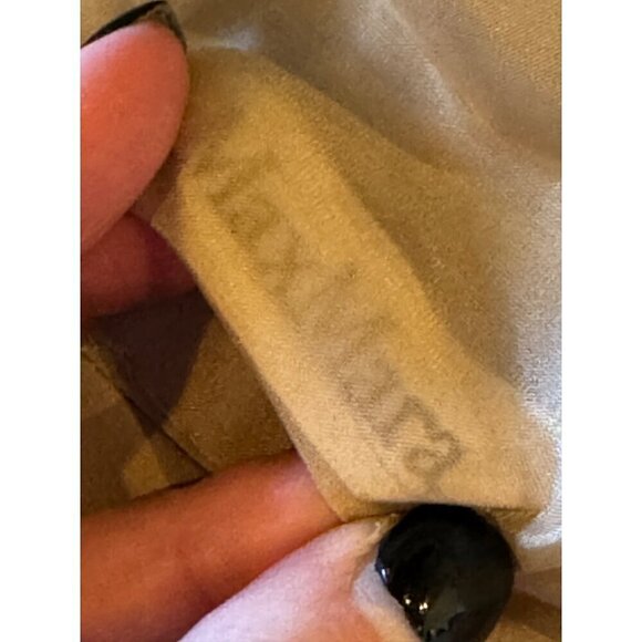 Max Mara Tan Striped Single Breasted 3 Button Lightweight Blazer Size 10 - Picture 12 of 12